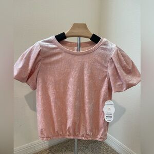 Wonder Nation Shimmering Pink Short Sleeve Tee